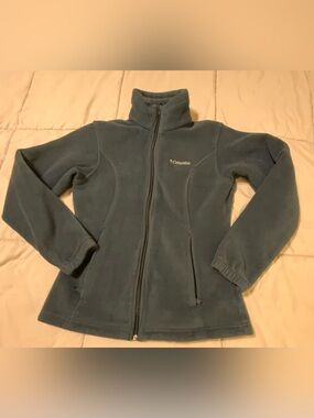 Columbia Women's Slate Blue Full-Zip Teddy Fleece Jacket